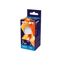Лампа светодиодная Старт Sphere G45 E14 7W 6500К 220V шар WS матовая (1/10/100)