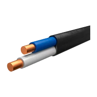 Кабель электрический Гермес ВВГ Пнг 3 х 2.5 кв.мм черный ГОСТ бухта 100м (цена за 1м.)