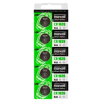 Батарейка Maxell G CR1620 BL5 Lithium 3V (5/100/2000)