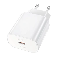 Сетевое З/У HOCO N22 Type-C 3.0A 25W PD3.0 с кабелем Type-C-Type-C 60W белый (1/12/120)