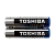 Батарейка Toshiba LR03 AAA Shrink 2 Alkaline 1.5V (2/60/1200)