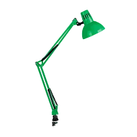 Светильник настольный Camelion KD-312 40W 230V E27 струбцина зеленый (1/12)