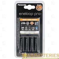 З/У для аккумуляторов Panasonic eneloop Smart-Quick Charger AA/AAA 4 слота +4AA 2500mAh (1/4)