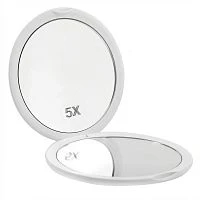 Зеркало Camelion M148-SM складное 1х/5х белый (1/10/100)