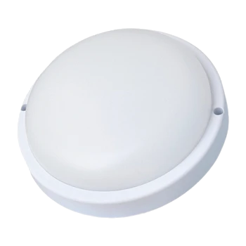 Светильник влагозащищенный Ultraflash LBF-0301S 12W 220V LED IP65 с датчиком движения 140мм белый (1