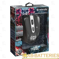 Мышь проводная Defender GM-180L Skull игровая USB черный (1/40)