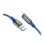 Кабель HOCO S51 USB (m)-Type-C (m) 1.2м 5.0A нейлон дисплей синий (1/16/160)