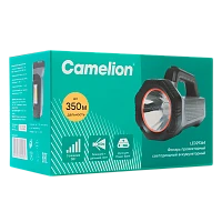 Фонарь ручной Camelion LED29364 5W LED+COB от аккумулятора 3 режима серый (1/6/24)