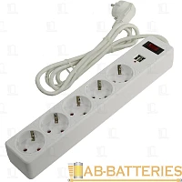 Сетевой фильтр Smartbuy SBSP 6р.С/З 16A 5.0м белый