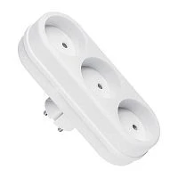 Разветвитель JAZZway AD-3-T 3р.Б/З 10A белый