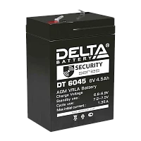 Аккумулятор свинцово-кислотный Delta DT 6045 6V 4.5Ah (1/20/720)