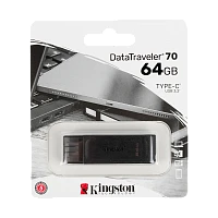 Флеш-накопитель Kingston DataTraveler 70 64GB USB3.0 пластик черный