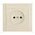 Розетка Makel Defne 1гн. 16A Б/З кремовый 42010022 (1/12)