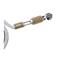 Кабель Remax RC-025t Binary USB (m)-Lightning/microUSB (m) 1м 2.1A белый