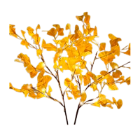 Гирлянда Космос Ветви Гинкго имитация 32LED 90см 6ч таймер 2шт. белый теплый (1/12)