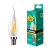 Лампа светодиодная филамент Camelion CW35 E14 7W 3000К 172-265V свеча на ветру прозрачная (1/10/100)