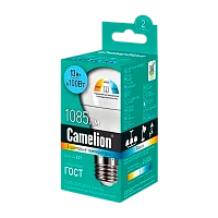 Лампа светодиодная Camelion A60 E27 13W 3000-6500K 170-265V груша диммируемая матовая (1/10/100)