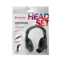 Наушники полноразмерные Defender 750 Gryphon с микр. черный (1/20)