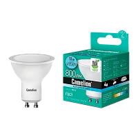 Лампа светодиодная Camelion PAR16 GU10 10W 4500К 170-265V рефлектор матовая (1/10/100)