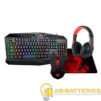 Набор клавиатура+мышь проводной Redragon S101-1 Dakota игровой черный (1/10)