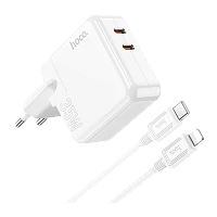 Сетевое З/У HOCO C110A 2Type-C 18W белый (1/20/120)
