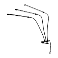 Светильник настольный Camelion KD-888 ФИТО 30W прищепка черный (1/20)