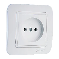 Розетка Makel Lillium 1гн. 16A белый 70022 (1/12)