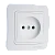 Розетка Makel Lillium 1гн. 16A белый 70022 (1/12)