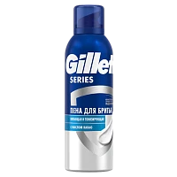 Пена для бритья Gillette Series Conditioning 200мл с маслом какао (1/6)