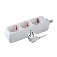 Удлинитель Volsten 3р.С/З 10A 3.0м ПВС 3x0.75мм² IP20 белый (1/40)