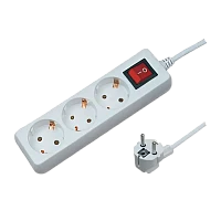 Удлинитель Прогресс Standard 3р.С/З 16A 7.0м с выкл. 3x1мм² белый (1/20)