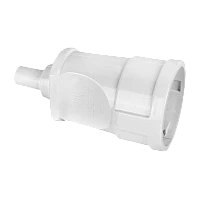 Розетка штепсельная Volsten Sb1-M11 1гн. 16A Б/З пластик белый (1/6/96)