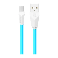 Кабель Remax RC-030m Alien USB (m)-microUSB (m) 1м 2.0A синий