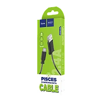 Кабель HOCO X24 USB (m)-Type-C (m) 1м 2.4A TPE черный (1/31/310)