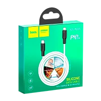 Кабель HOCO X21 Plus Lightning (m)-Type-C (m) 1м 3.0A 20W силикон черный белый (1/28/168)
