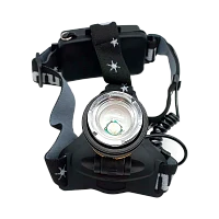 Фонарь налобный Облик 2081 10W COB от аккумулятора 3 режима+ZOOM черный