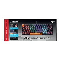 Клавиатура проводная Defender GK-002 APEX игровая USB 1.5м черный (1/18)