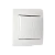 Выключатель Smartbuy 2-клавишный 10А белый, керамика "Венера"