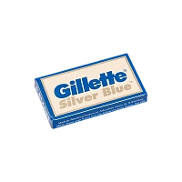Лезвия Gillette Stainless Silver Blue двустронние 5шт в упаковке, цена за 1 лезвие (5/100/1200)
