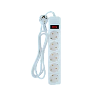 Сетевой фильтр Старт SP 5р.С/З 10A 3.0м с выкл. белый