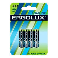Батарейка Ergolux LR03 AAA BL4 Alkaline 1.5V (4/40/960)
