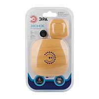 Беспроводной звонок ЭРА BIONIC коричневый (1/10/60)