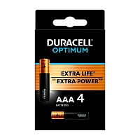 Батарейка Duracell Optimum (Power Boost) LR03 AAA BL4 Alkaline 1.5V (4/32/40)
