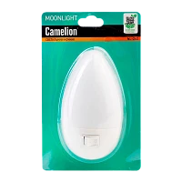 Ночник Camelion NL-262 "яйцо" 220V в розетку с выключателем (1/30/120)