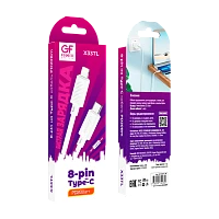 Кабель GFPower X33TL Type-C (m)-Lightning (m) 1м 20W ПВХ белый (1/30/420)