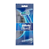 Бритва одноразовая Gillette "Blue II" 2 лезвия ENG 5шт. (1/24)