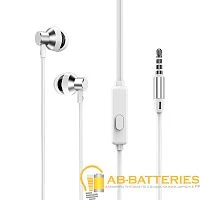 Наушники внутриканальные Borofone BM35 с микр. серебряный (1/76/304)