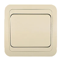 Выключатель Makel Mimoza 1-клав.10A пластик кремовый 25001 (1/12)