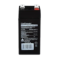 Аккумулятор свинцово-кислотный GoPower LA-445 4V 4.5Ah T1/ F1 (1/20)