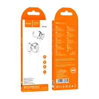 Наушники внутриканальные HOCO M106 с микр. серебряный (1/420)